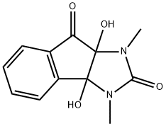 3a,8a-dihydroxy-1,3-dimethyl-1,3,3a,8a-tetrahydroindeno[1,2-d]imidazole-2,8-dione Struktur