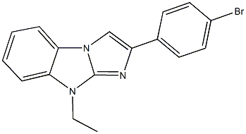 2-(4-bromophenyl)-9-ethyl-9H-imidazo[1,2-a]benzimidazole Struktur