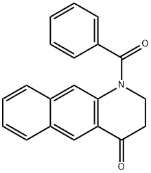 1-benzoyl-2,3-dihydrobenzo[g]quinolin-4(1H)-one Struktur