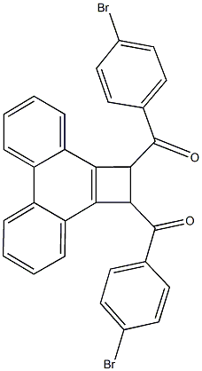 [2-(4-bromobenzoyl)-1,2-dihydrocyclobuta[l]phenanthren-1-yl](4-bromophenyl)methanone Struktur