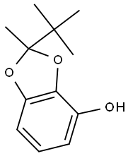 2-tert-butyl-2-methyl-1,3-benzodioxol-4-ol Struktur