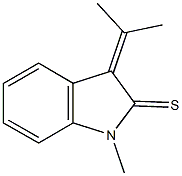 1-methyl-3-(1-methylethylidene)-1,3-dihydro-2H-indole-2-thione Struktur