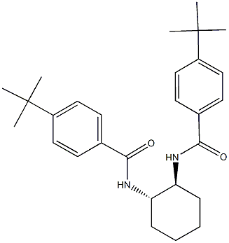 4-tert-butyl-N-{2-[(4-tert-butylbenzoyl)amino]cyclohexyl}benzamide Struktur