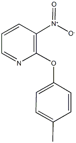 3-nitro-2-(4-methylphenoxy)pyridine Struktur