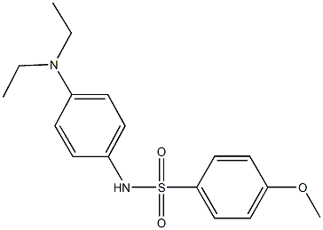 N-[4-(diethylamino)phenyl]-4-methoxybenzenesulfonamide Struktur