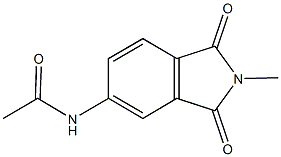 N-(2-methyl-1,3-dioxo-2,3-dihydro-1H-isoindol-5-yl)acetamide Struktur