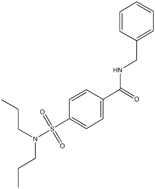 N-benzyl-4-[(dipropylamino)sulfonyl]benzamide Struktur