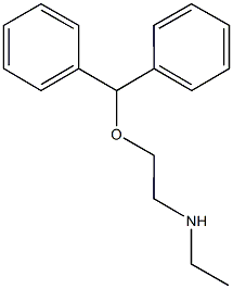 N-[2-(benzhydryloxy)ethyl]-N-ethylamine Struktur