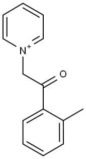 1-[2-(2-methylphenyl)-2-oxoethyl]pyridinium Struktur