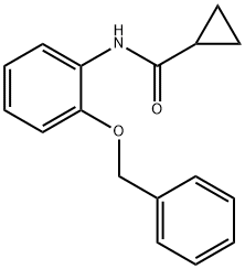 N-[2-(benzyloxy)phenyl]cyclopropanecarboxamide Struktur