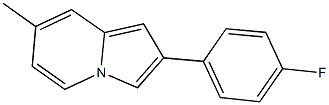 2-(4-fluorophenyl)-7-methylindolizine Struktur