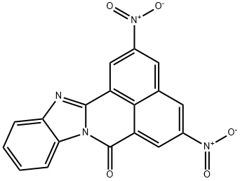 2,5-dinitro-7H-benzimidazo[2,1-a]benzo[de]isoquinolin-7-one Struktur