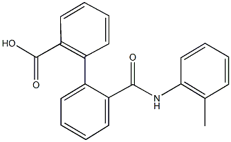 2'-(2-toluidinocarbonyl)[1,1'-biphenyl]-2-carboxylic acid Struktur