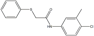 N-(4-chloro-3-methylphenyl)-2-(phenylsulfanyl)acetamide Struktur