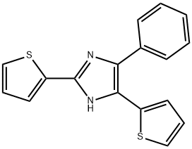 5-phenyl-2,4-di(2-thienyl)-1H-imidazole Struktur