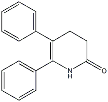 5,6-diphenyl-3,4-dihydro-2(1H)-pyridinone Struktur