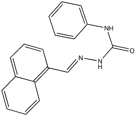 1-naphthaldehyde N-phenylsemicarbazone Struktur