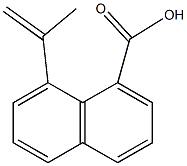 8-isopropenyl-1-naphthoic acid Struktur