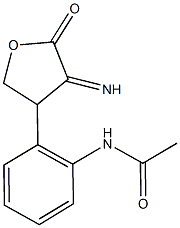 N-[2-(4-imino-5-oxotetrahydro-3-furanyl)phenyl]acetamide Struktur