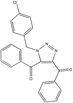 [5-benzoyl-1-(4-chlorobenzyl)-1H-1,2,3-triazol-4-yl](phenyl)methanone Struktur