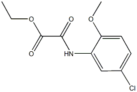 ethyl (5-chloro-2-methoxyanilino)(oxo)acetate Struktur