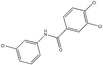 3,4-dichloro-N-(3-chlorophenyl)benzamide Struktur