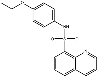 N-(4-ethoxyphenyl)-8-quinolinesulfonamide Struktur