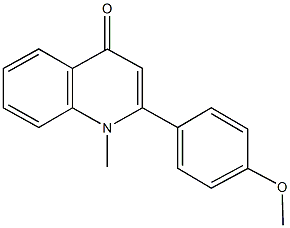 2-(4-methoxyphenyl)-1-methyl-4(1H)-quinolinone Struktur