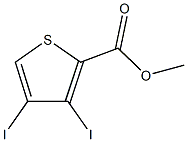 methyl 3,4-diiodothiophene-2-carboxylate Struktur