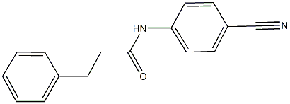 N-(4-cyanophenyl)-3-phenylpropanamide Struktur