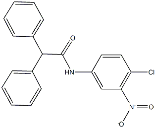 N-{4-chloro-3-nitrophenyl}-2,2-diphenylacetamide Struktur