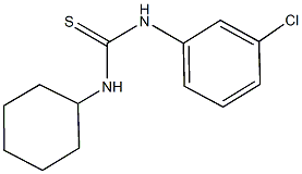 N-(3-chlorophenyl)-N'-cyclohexylthiourea Struktur