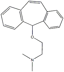 N-[2-(5H-dibenzo[a,d]cyclohepten-5-yloxy)ethyl]-N,N-dimethylamine Struktur