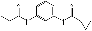 N-[3-(propionylamino)phenyl]cyclopropanecarboxamide Struktur