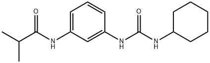 N-(3-{[(cyclohexylamino)carbonyl]amino}phenyl)-2-methylpropanamide Struktur