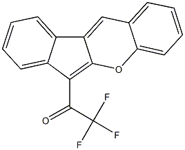 2,2,2-trifluoro-1-indeno[2,1-b]chromen-6-ylethanone Struktur