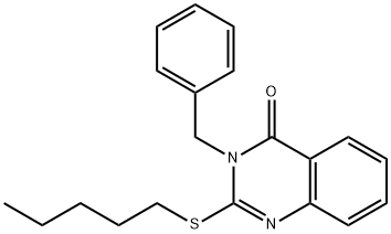 3-benzyl-2-(pentylsulfanyl)-4(3H)-quinazolinone Struktur