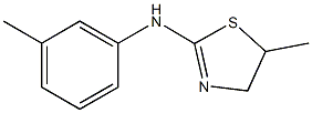 5-methyl-N-(3-methylphenyl)-4,5-dihydro-1,3-thiazol-2-amine Struktur