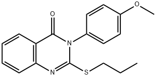 3-(4-methoxyphenyl)-2-(propylsulfanyl)-4(3H)-quinazolinone Struktur