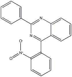 4-{2-nitrophenyl}-2-phenylquinazoline Struktur