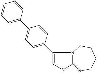 3-[1,1'-biphenyl]-4-yl-5,6,7,8-tetrahydro[1,3]thiazolo[3,2-a][1,3]diazepine Struktur