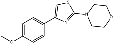 methyl 4-[2-(4-morpholinyl)-1,3-thiazol-4-yl]phenyl ether Struktur