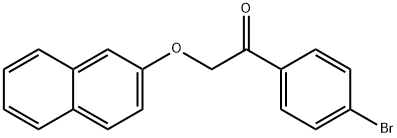 1-(4-bromophenyl)-2-(2-naphthyloxy)ethanone Struktur