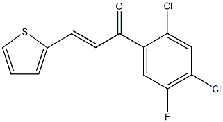 1-(2,4-dichloro-5-fluorophenyl)-3-(2-thienyl)-2-propen-1-one Struktur