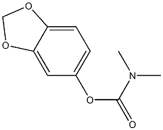 1,3-benzodioxol-5-yl dimethylcarbamate Struktur