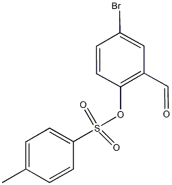 4-bromo-2-formylphenyl 4-methylbenzenesulfonate Struktur