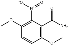 2-nitro-3,6-dimethoxybenzamide Struktur