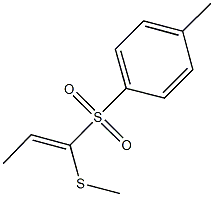 4-methylphenyl 1-(methylsulfanyl)-1-propenyl sulfone Struktur