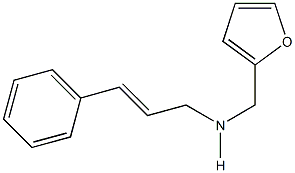 N-cinnamyl-N-(2-furylmethyl)amine Struktur