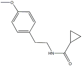 N-[2-(4-methoxyphenyl)ethyl]cyclopropanecarboxamide Struktur